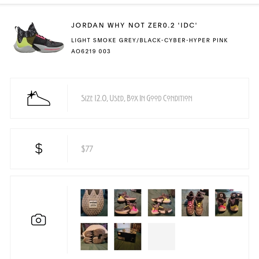 Jordan Why Not - Picture 2 of 3